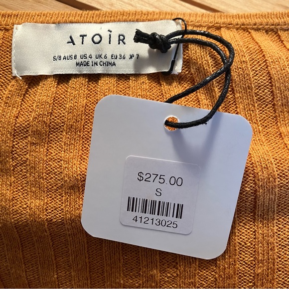 Atoir The Lori Sweater Top in Orange size Small - Picture 5 of 6
